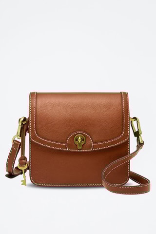 Sac bandoulière en cuir Ainsley - Marron