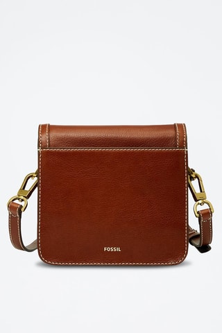 Sac bandoulière en cuir Ainsley - Marron