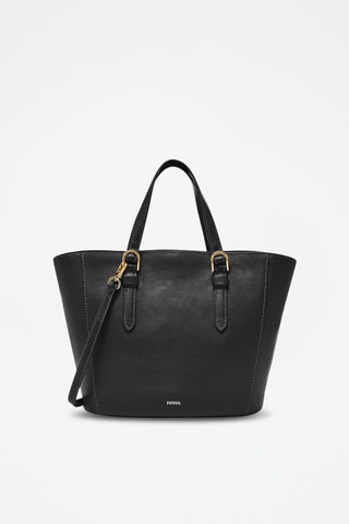 Cabas en cuir Tessa Carryall - Noir