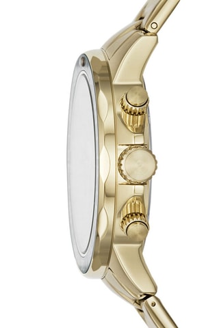 Montre à quartz en acier - Doré et vert foncé