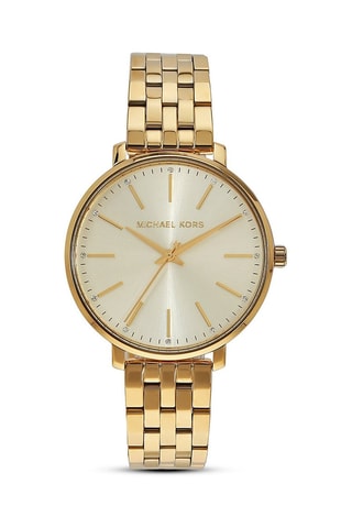 Montre à quartz en acier - Doré