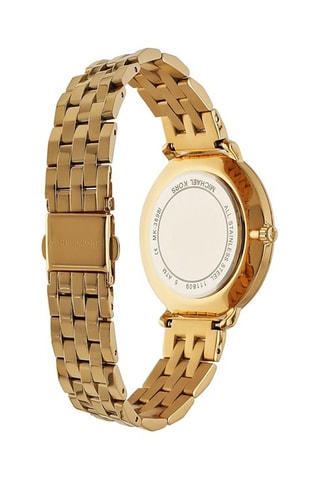 Montre à quartz en acier - Doré