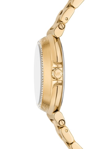 Montre à quartz en acier - Doré