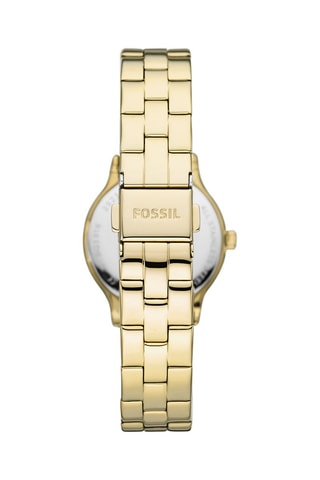 Montre à quartz en acier Modern - Doré et blanc