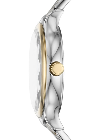 Montre à quartz en acier - Argenté et doré