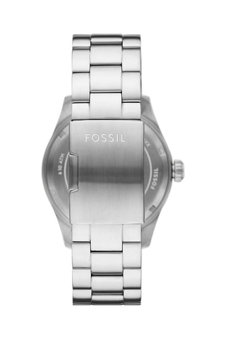 Montre solaire en acier - Argenté et noir