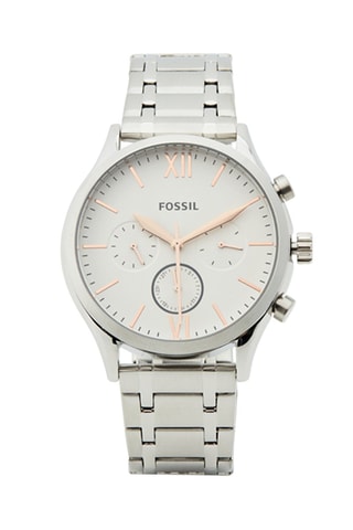 Coffret 2 montres à quartz en acier Fenmore - Argenté et blanc