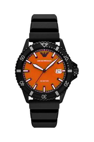 Montre à quartz en silicone - Noir