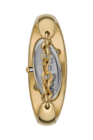 Montre à quartz en acier - Doré