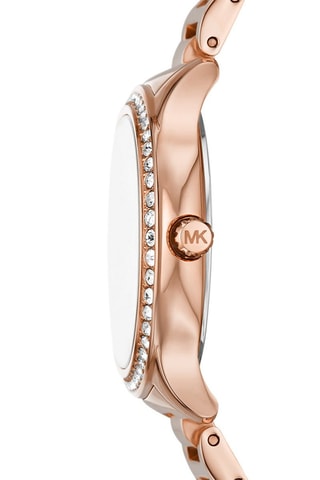 Montre à quartz en acier inoxydable - Doré