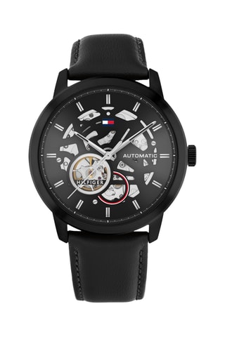 Montre automatique en cuir - Noir