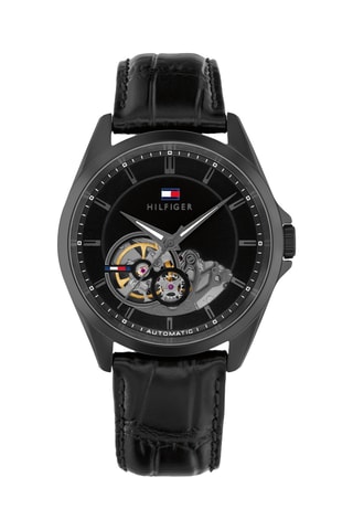 Montre automatique en cuir - Noir