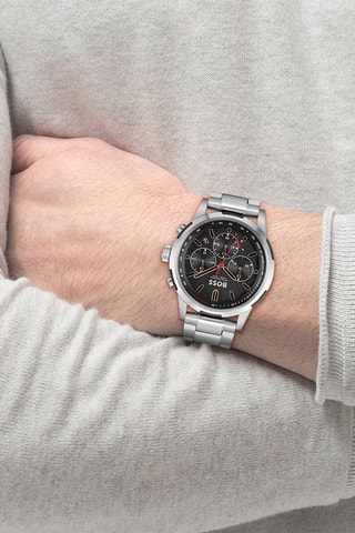 Montre à quartz en acier - Argenté