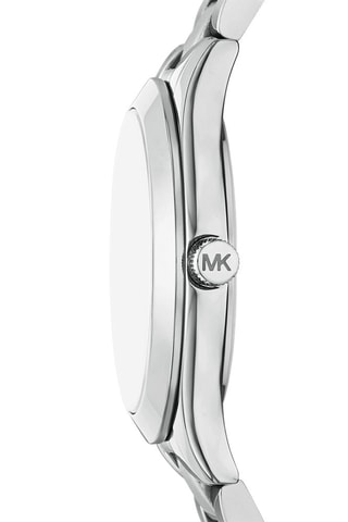 Coffret montre à quartz en acier, bracelet et boucles d'oreilles