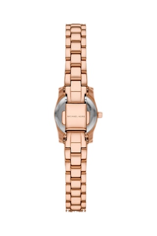 Montre à quartz en acier - Doré rose