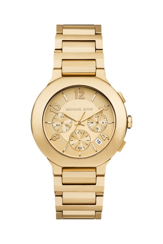 Montre à quartz en acier - Chronographe - Doré