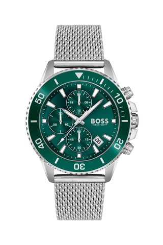 Montre - Chronographe - Argenté et vert