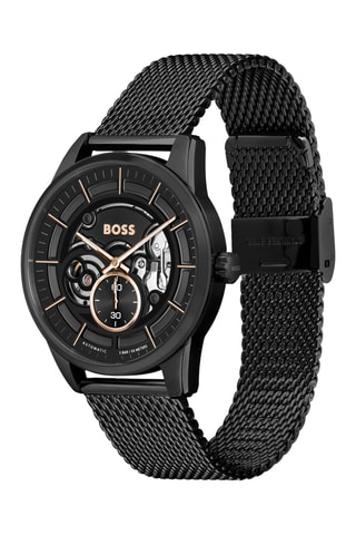 Montre automatique en acier - Noir