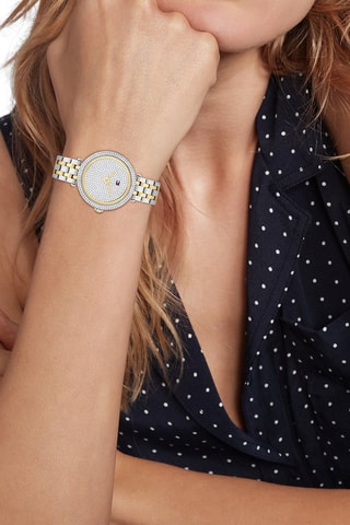 Montre à quartz en acier inoxydable - Argenté et doré