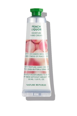 Crema de manos melocotón Hand & Nature - 30 ml