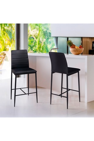 2 tabourets de bar Regilux - 43 x 100 x 52 cm