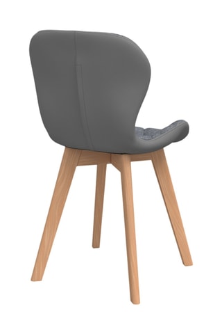 4 chaises en bois et hévéa Gladys - 50 x 48 x 79 cm