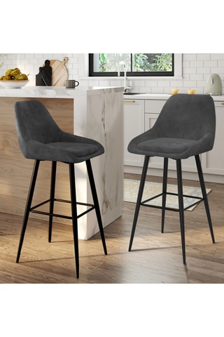 2 tabourets de bar Olivia - 44 x 92 x 46 cm