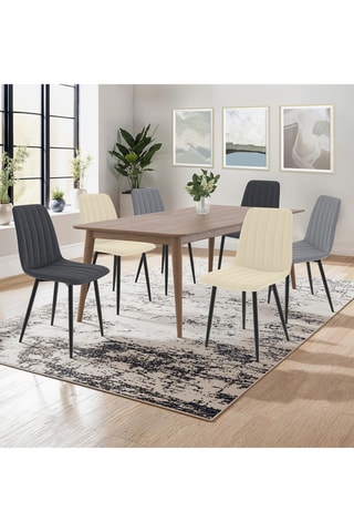 6 chaises Fiona - 46 x 88 x 55 cm