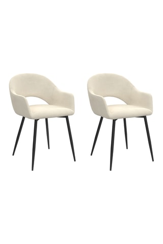 2 chaises Rebecca - 52 x 56 x 75 cm