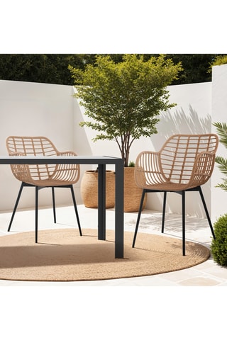 2 chaises Cuba - 51 x 80 x 60 cm