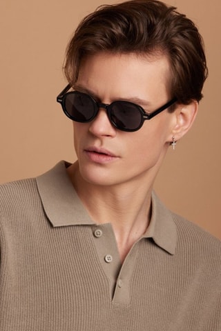 Uniseks gepolariseerde zonnebril 1920- categorie 3 - Zwart