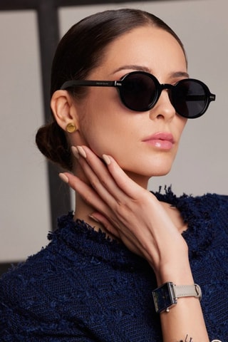 Uniseks gepolariseerde zonnebril 1920- categorie 3 - Zwart