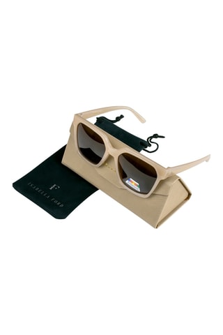 Gepolariseerde zonnebril voor dames Modish- categorie 3 - Beige en bruin