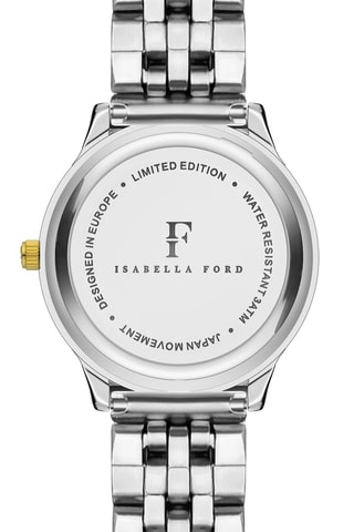 Stalen Quartz Horloge met Diamanten Capucine