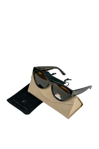 Gepolariseerde zonnebril voor dames Glamour - categorie 3 - Donkergeel en bruin