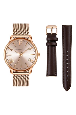 Set Quartz Horloge en Diamanten Scarlett