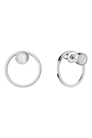 2 Oorbellen Agathe - Zilverkleurig