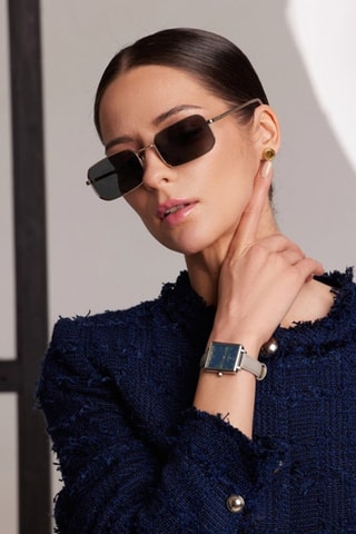 Uniseks gepolariseerde zonnebril Old School- categorie 3 - Goudkleurig en zwart