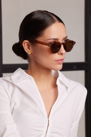 Uniseks gepolariseerde zonnebril Paradox- categorie 3 - Donkerbruin