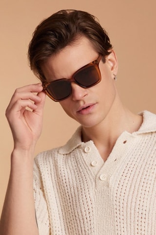 Uniseks gepolariseerde zonnebril Caliente- categorie 3 - Bruin