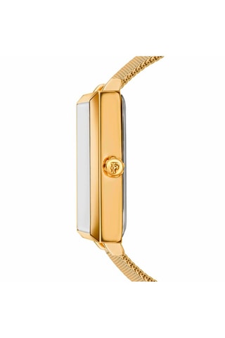 Stalen Quartz Horloge met Diamant Luna