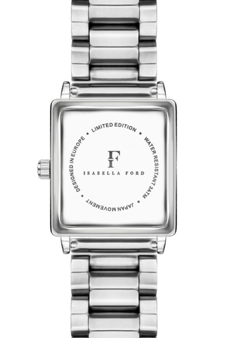 Stalen Quartz Horloge met Diamant Morgane