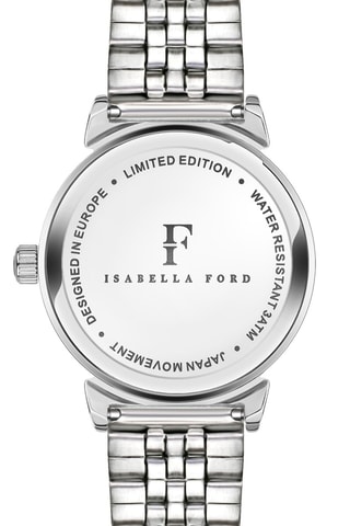 Stalen Quartz Horloge met parelmoer en diamant Joie Zilverkleurig en Goudkleurig