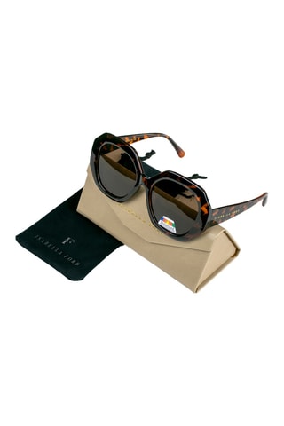 Gepolariseerde zonnebril voor dames Glamour - categorie 3 - Donkergeel en donkerbruin