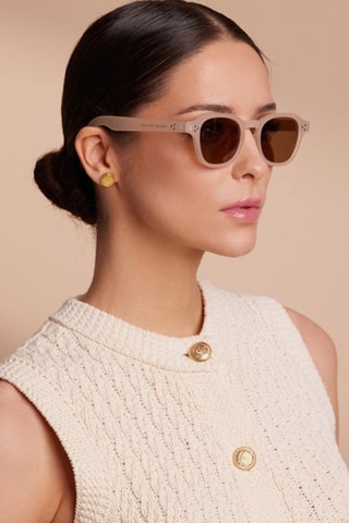 Uniseks gepolariseerde zonnebril Paradox- categorie 3 - Beige en bruin