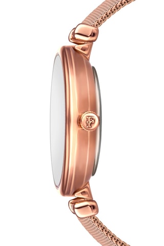 Set Quartz Horloge met stalen armband met diamant Portia