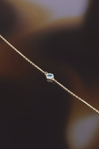 Armband Precious Stone Geelgoud en Topaas