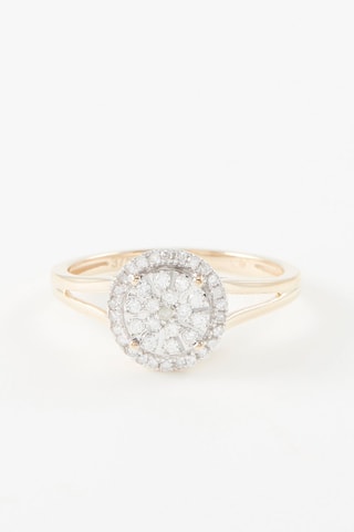 Bague Ness - 
Geelgoud en Diamanten