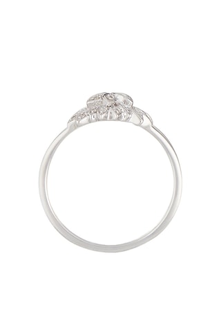 Ring Aigrette  Witgoud en Diamanten