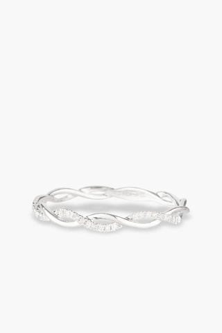 Trouwring Entortillement  Witgoud en Diamanten